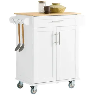 SoBuy Küchenwagen MDF mit Bambus FKW13-WN