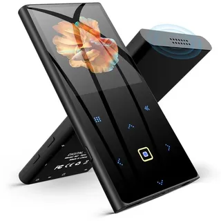 Tekoo MP3-Player mit Bluetooth 5.3, 32GB intern, Diktiergerät, FM-Radio MP3-Player (32 GB, BT 5.3, Line-In Rec., Metallgehäuse, 49h Akku) schwarz