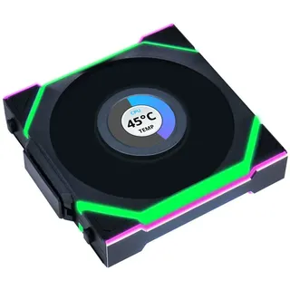 Lian Li UNI FAN SL Wireless LCD Lüfter, ARGB, PWM - 120 mm, schwarz