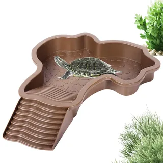 Reptilien-Badebecken, Schildkrötenbecken, Reptilien Wasserschale, Schildkröten Wasserschale, Schildkröten-Badeschale Für Nahrung Und Wasser, Wasserschalen Terrarium Für Schildkröte, Gecko, Schlange