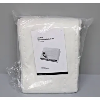 sinnlein Wärmeunterbett mit Abschaltautomatik 150 x 80 cm Weiß