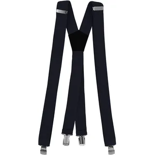 Fabio Farini - 3 cm breiter Hosenträger X-Form für Herren - Dunkelblau - M-L