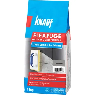 Knauf Fugenmörtel Flexfuge Universal zementgrau 1 kg