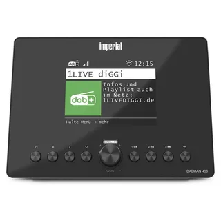 Imperial DABMANI430BK - Internet Radio Adapter - Bluetooth® - DAB+/FM-Radio - Schwarz - Schwarz