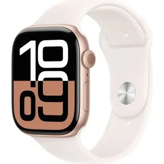 GPS 46 mm Aluminiumgehäuse roségold Sportarmband blassrosa S/M
