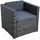 Loungesessel anthrazit/grau