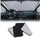 Frontscheibenabdeckung grau/schwarz 3 St 40 x 20 cm