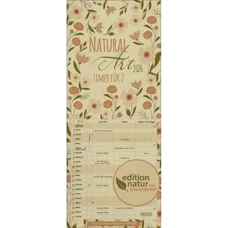 Korsch Verlag Natural Art Timer für 2 Graspapier 2026