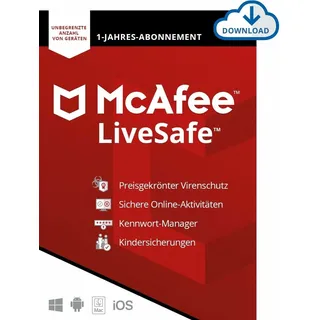 McAfee LiveSafe 2019 Unlimited ESD Win Mac Android iOS