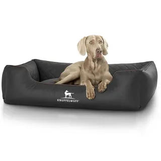Knuffelwuff Hundebett Milan XXL 120 x 85 cm schwarz
