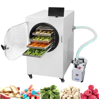 Bonxrdun Freeze Dryer Gefriertrockner für zuhause mit 4 Ablagen, 5 kg Kapazität: Dehydrator für Lebensmittel Für Handel & zuhause! Ideal zum Konservieren von Lebensmitteln