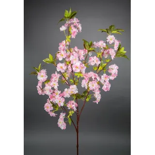 Seidenblumen Roß Kirschblütenzweig 105cm rosa ZF Kunstblumen Seidenblumen künstliche Kirschblüten Zweige Blumen