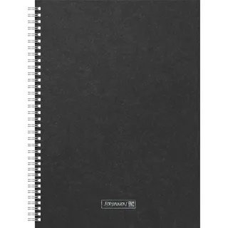Brunnen Notizbuch Premium Wire DIN A4 punktkariert, schwarz Hardcover 192 Seiten, 1 St.