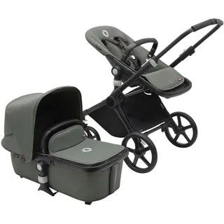 Bugaboo Fox Cub mit Liegeaufsatz und Sitz black/forest green