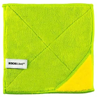 KOCHBLUME Microfasertuch 18 x 18 CM limette|gelb