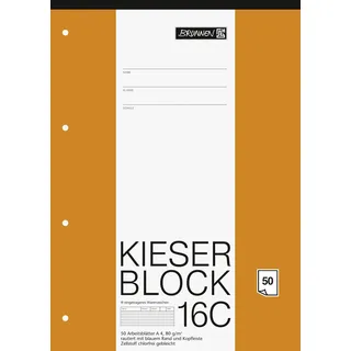 Brunnen Kieserblock DIN A4 rautiert Lineatur 16C, 1 St.