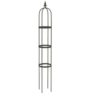 Rankhilfe Obelisk Oscar  (Schwarz, Höhe: 160 cm)