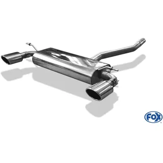 Fox Duplex Auspuff Sportauspuff Komplettanlage für Mercedes A-Klasse W176 1.6l