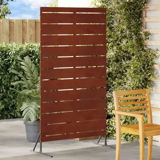 vidaXL Sichtschutz 100 x 50 x 180 cm Grau Stahl