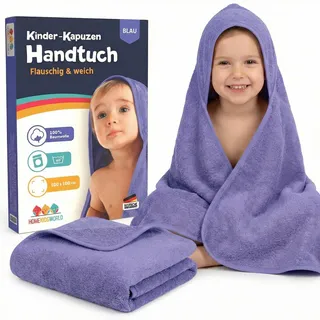 home kids world HomeKidsworld Kapuzenhandtuch Kind & Baby 100x100 cm Blau