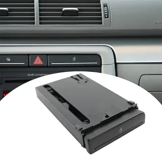 Riloer ABS Mattschwarz oder plattierter Auto-Getränkehalter Linkslenker oder Rechtslenker 8E1862534H 8E2862534L für Au-di A4 B6 B7 2001–2008