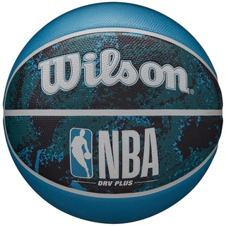 Wilson NBA Drv Plus Vibe, Outdoor und Indoor, 6, Schwarz / Blau