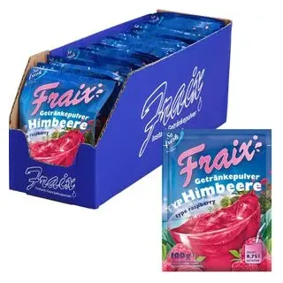 Fraix Getränkepulver Himbeere, für je ca. 0,75 Liter, 25 Stück