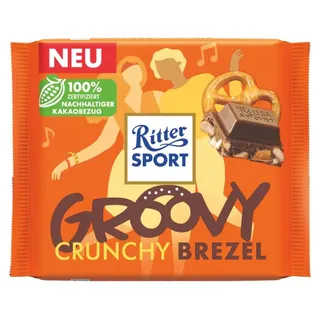 Ritter Sport Groovy Crunchy Brezel Milchschokolade 100 g