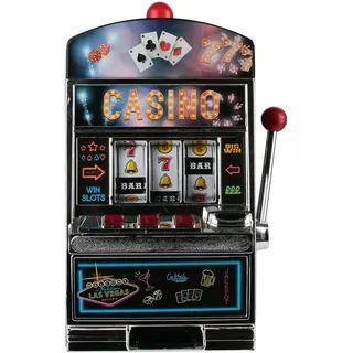 Mister Gadget MG3073 Original und lustiger Spielautomat für Casino-Liebhaber – Herausforderung zwischen Freunden – Einheitsgröße – Schwarz – Geschenkidee
