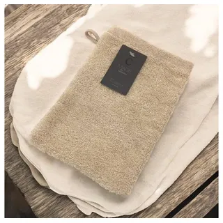 Lifestyle Waschhandschuh 16 x 22 cm beige