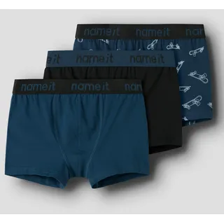 NAME IT NKMBoxer TITAN SKATER 3-Pack - Unterhose Gr. 146/152 blau
