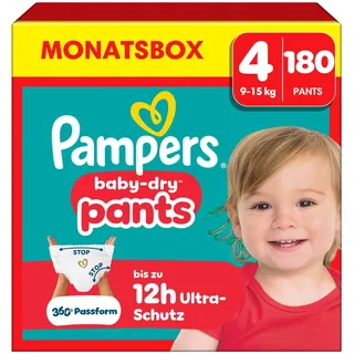 Pampers Baby-Dry Pants Gr. 4 (9-15 kg) 180 St.