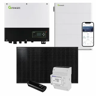 Growatt 5kWp Glas Glas Module 440 W inkl. 7,6 kWh Speicher