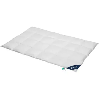 innovations2u ug (haftungsbeschränkt) Daunendecke 155x220 cm, Oeko-Tex® Standard 100% Gänsedaunen, DOWNPASS, casimum Weiß, Textil,