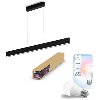 Hue Ensis Pendelleuchte (Schwarz) + Essential A60 Bundle