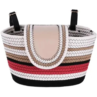 JISADER Fahrradkorb, Fahrrad-Lenkerkorb vorne, Fahrradkorb mit Riemen, zum Radfahren,