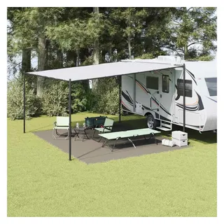 vidaXL Zeltzubehör Hellgrau Polyester 400 cm Robust Outdoor-Zelt