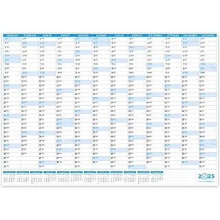 Wandkalender 2025 84 x 59 cm | Positiv | gefaltet | Wandkalender Maxi A1
