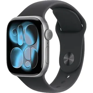 Apple Watch Series 11 GPS 42mm Space Grey Aluminium Sport Band black M/L