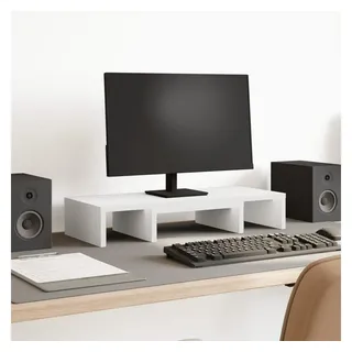vidaXL Monitorständer Verstellbar 60x24x10,5 cm Weiß
