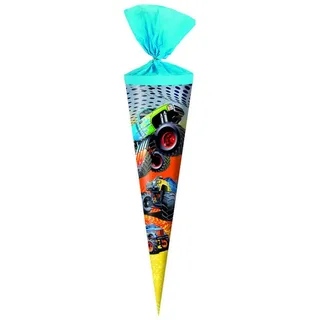 Livepac Office Schultüte / Zuckertüte / Länge: 35cm / rund / "Monster Truck"