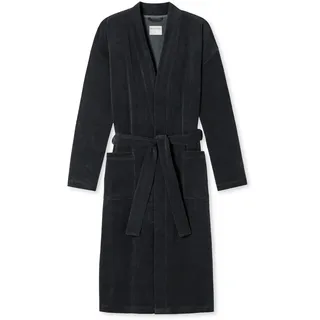 SCHIESSER Terry Bathrobe Anthrazit Large Herren Bademantel Feather 1er-Pack