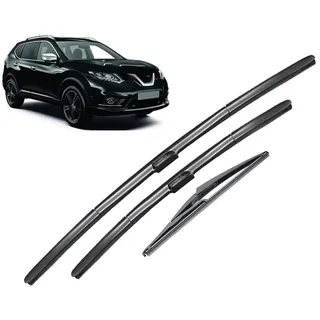 Scheibenwischer vorne und hinten, kompatibel mit Nissan X-Trail T32 Rogue 2 2013–2020, Windschutzscheibe, Windschutzscheibe, Fenster, 26 Zoll, 17 Zoll, 12 Zoll
