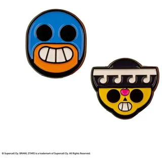 Cinereplicas Anstecknadel Set Brawl Stars Poco & El Primo Pin Badge Set (2-teilig)