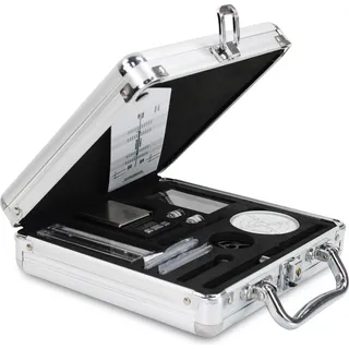 Lenco TTA-12in1PRO - Professionelles 12-in-1 Plattenspieler-Zubehörset - Deluxe-Set für Schallplattenreinigung - Silber