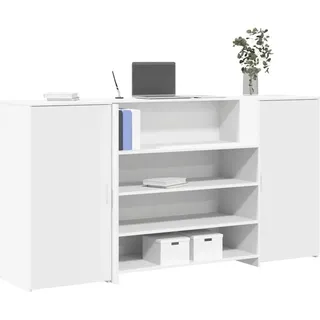 vidaXL Empfangstresen Weiß 200 x 50 x 103,5 cm Holzwerkstoff