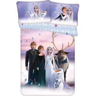 Jerry Fabrics 2 TLG. Bettwäsche Frozen Eiskönigin bunt 100x135 cm