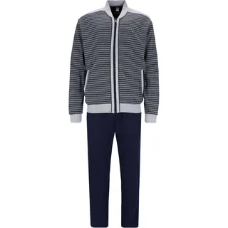 HAJO Herren, Pyjama, Klima Komfort Homeware Anzug, Blau, (48)