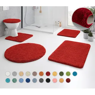 KLEINE WOLKE Badteppich Relax Rubin 47 cm x 50 cm Deckelbezug