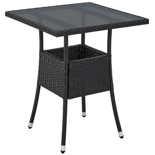 quadratisch 60 x 60 cm Schwarz